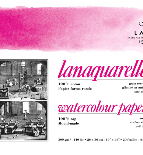 Lanaquarelle Watercolor Paper 300grs