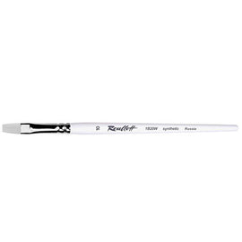 Synthetic Flat White Short Handle Brush