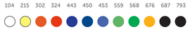 Phoenix acrylic set of 12 tubes