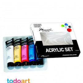 Phoenix acrylic set of 5 tubes