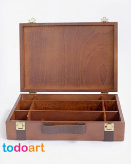 Empty painting briefcase