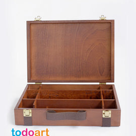 Empty painting briefcase