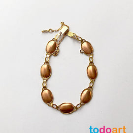 Bracelet 7 ovals copper fittings