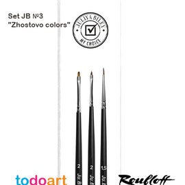 Set Brushes JB №3 "Zhostovo colors"
