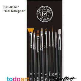 JB Brushes Set №7 “Gel Designer”