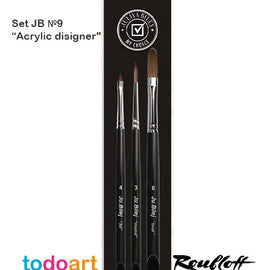 Set Brushes JB №9 "Acrylic designer"