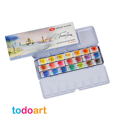 Case of Celeste white nights Watercolor 21 tablets