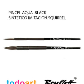 ROUND AQUA black brush