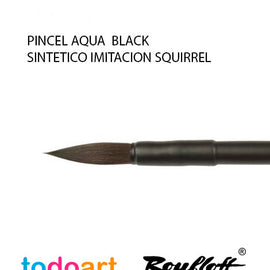 ROUND AQUA black brush