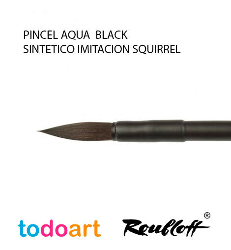 ROUND AQUA black brush