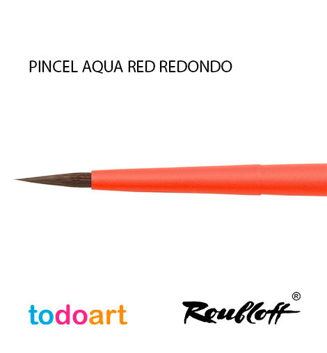 ROUND red AQUA brush