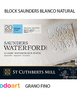 Block Saunders 300grs. FINE grain. Natural color