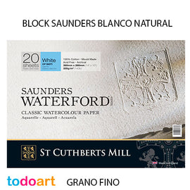Block Saunders 300grs. FINE grain. Natural color