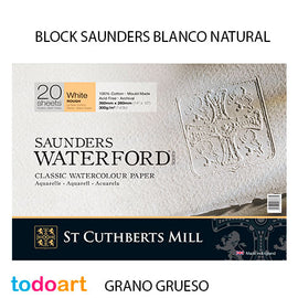 Block Saunders 300grs.COARSE grain. Natural color