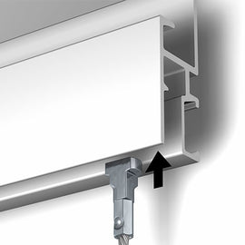 Steel cable hang pictures