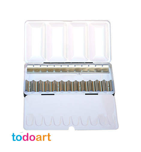Empty metal box to put 12 tubes