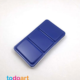 Empty blue metal box