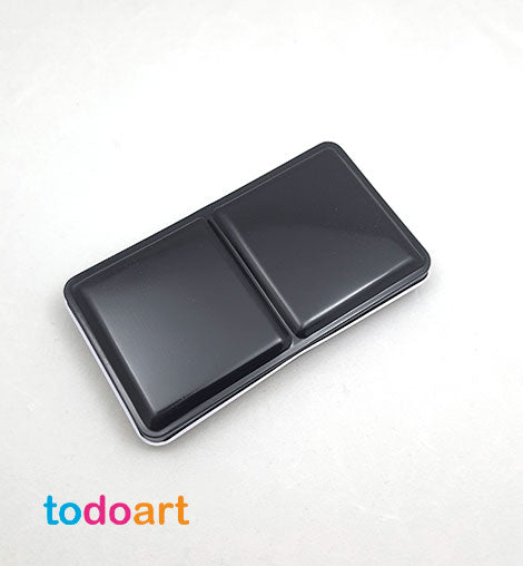 Empty black metal box