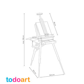 Wooden Easel Box