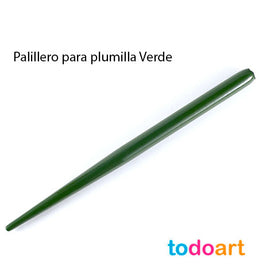 Green Wood Toothpick Holder