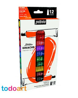 Gouache Pebeo 12 tubes 12ml