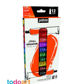 Gouache Pebeo 12 tubes 12ml