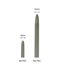 Pointer for stone in widia