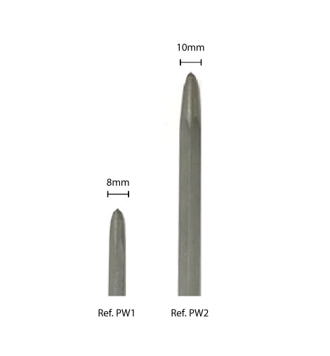 Pointer for stone in widia