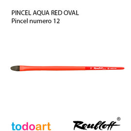 AQUA red OVAL brush