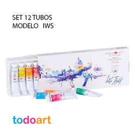 Set 12 watercolor tubes IWS