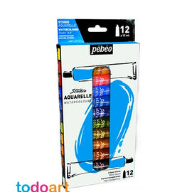Pebeo watercolors set 12 colors