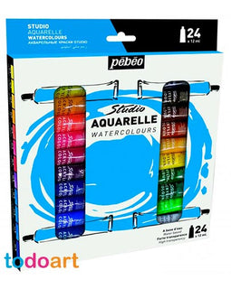 Pebeo watercolors set 24 colors