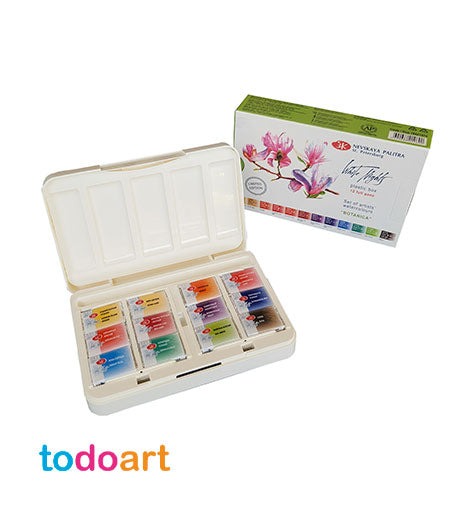 Botanical watercolor box white nights 12 tablets