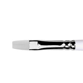 Synthetic Flat White Short Handle Brush
