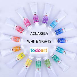 White nights watercolor in tube